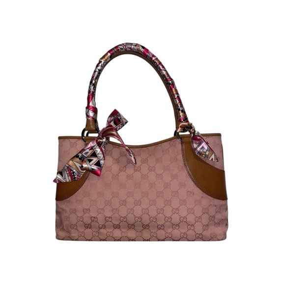 EUC Gucci pink monogram bag